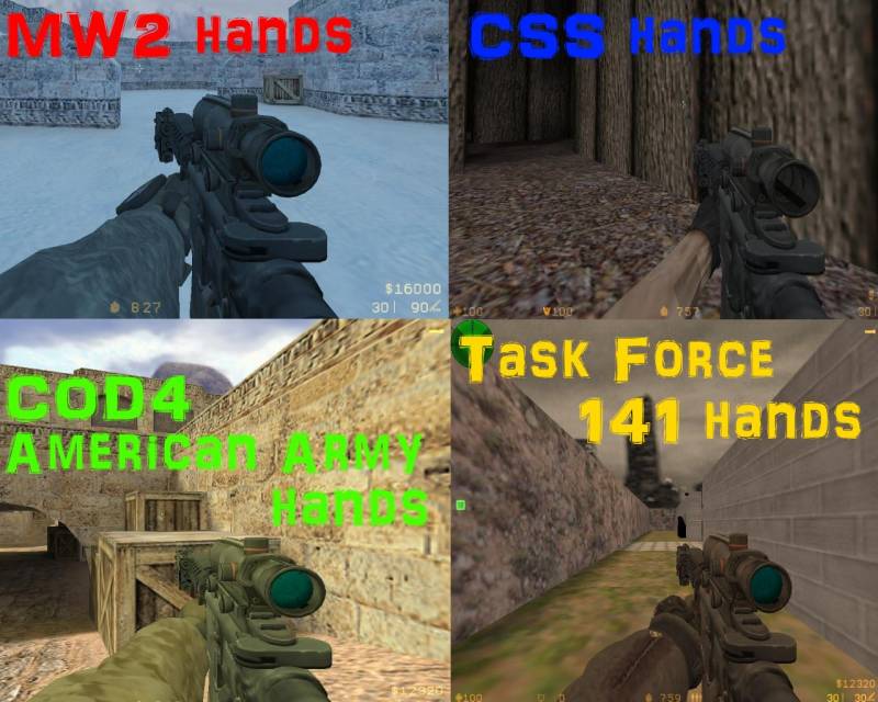 COD4 M4 for AUG (mega sleeves pack)